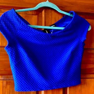 Bebe royal blue top never use